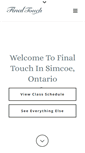 Mobile Screenshot of finaltouchsimcoe.ca