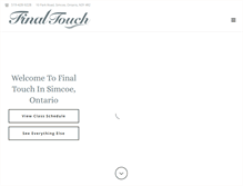 Tablet Screenshot of finaltouchsimcoe.ca